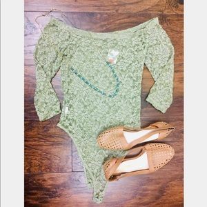 NWT Lace Body Suite Size S
